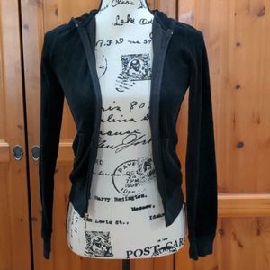 Black Juicy Zip Up Jacket